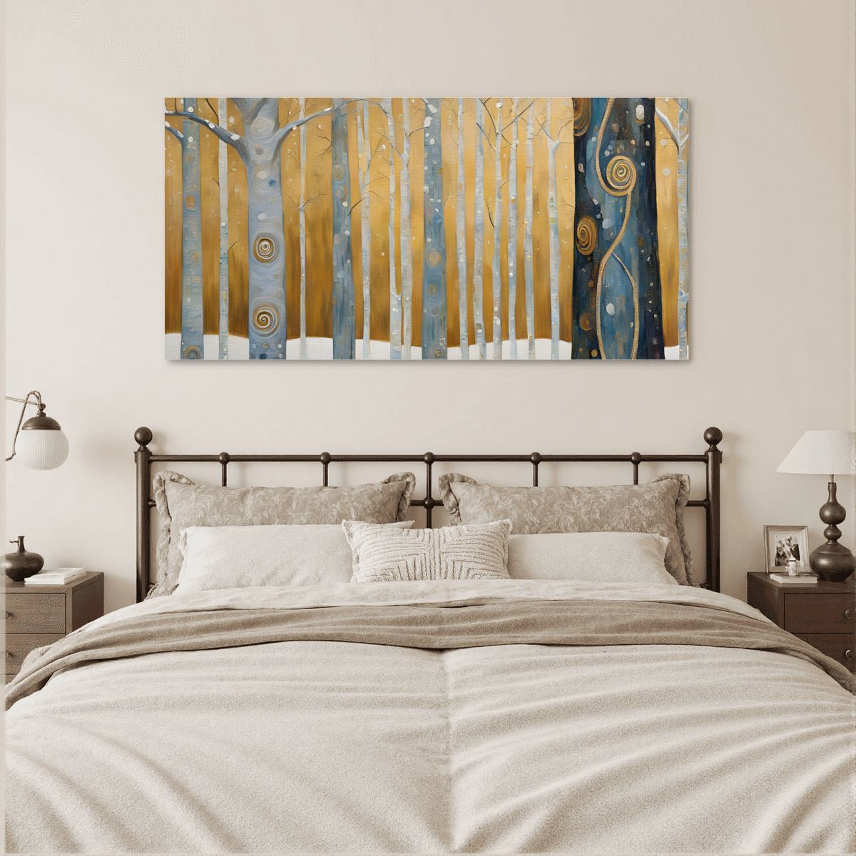 60" x 30" Printed Canvas Fabric Wall Art - No Frame (Made in USA)