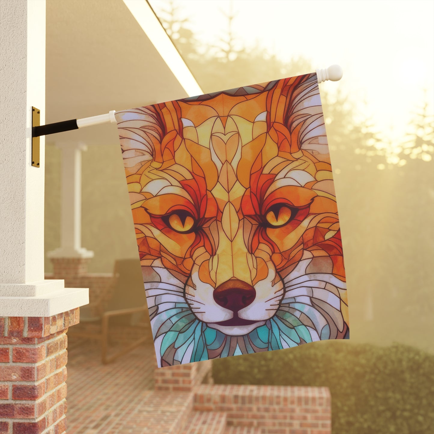 Foxy Loxy Decorative 2-Sided Garden & House Flag/Banner