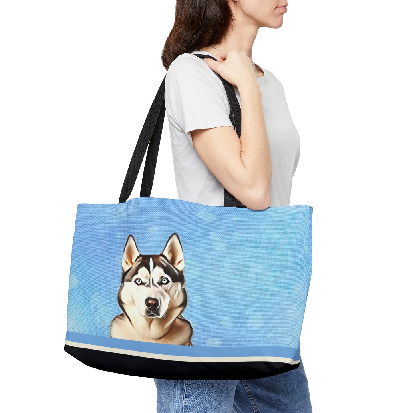 Siberian Husky Weekender Tote Bag