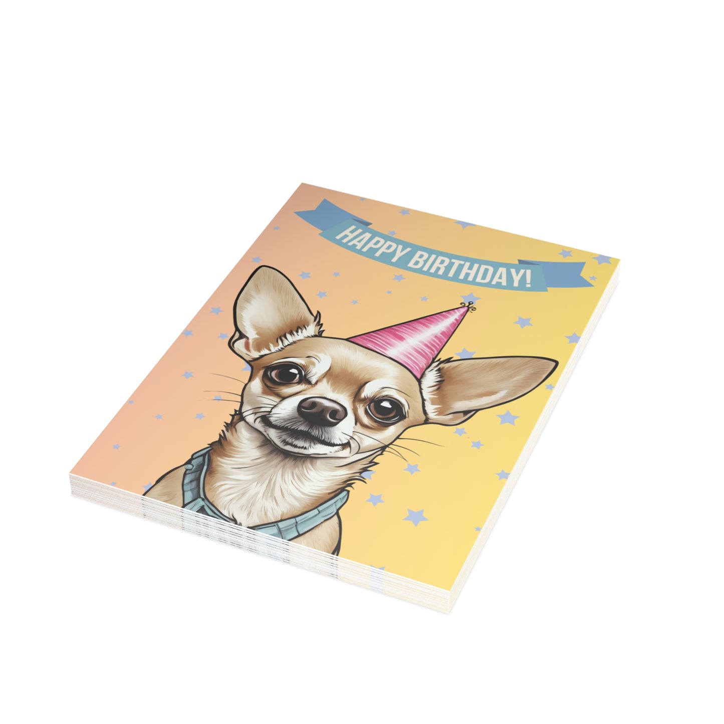 Chihuahua Happy Birthday 5 x 7 Greeting Cards (10 pack)