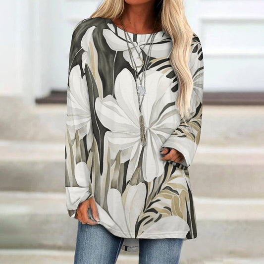 Kayla Women's Long Sleeve U-Neck T-Shirt