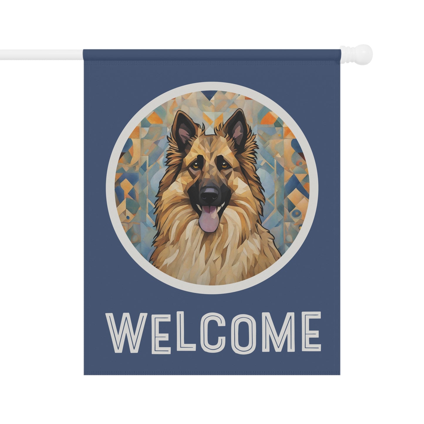 Belgian Tervuren Welcome 2-Sided Garden & House Flag/Banner