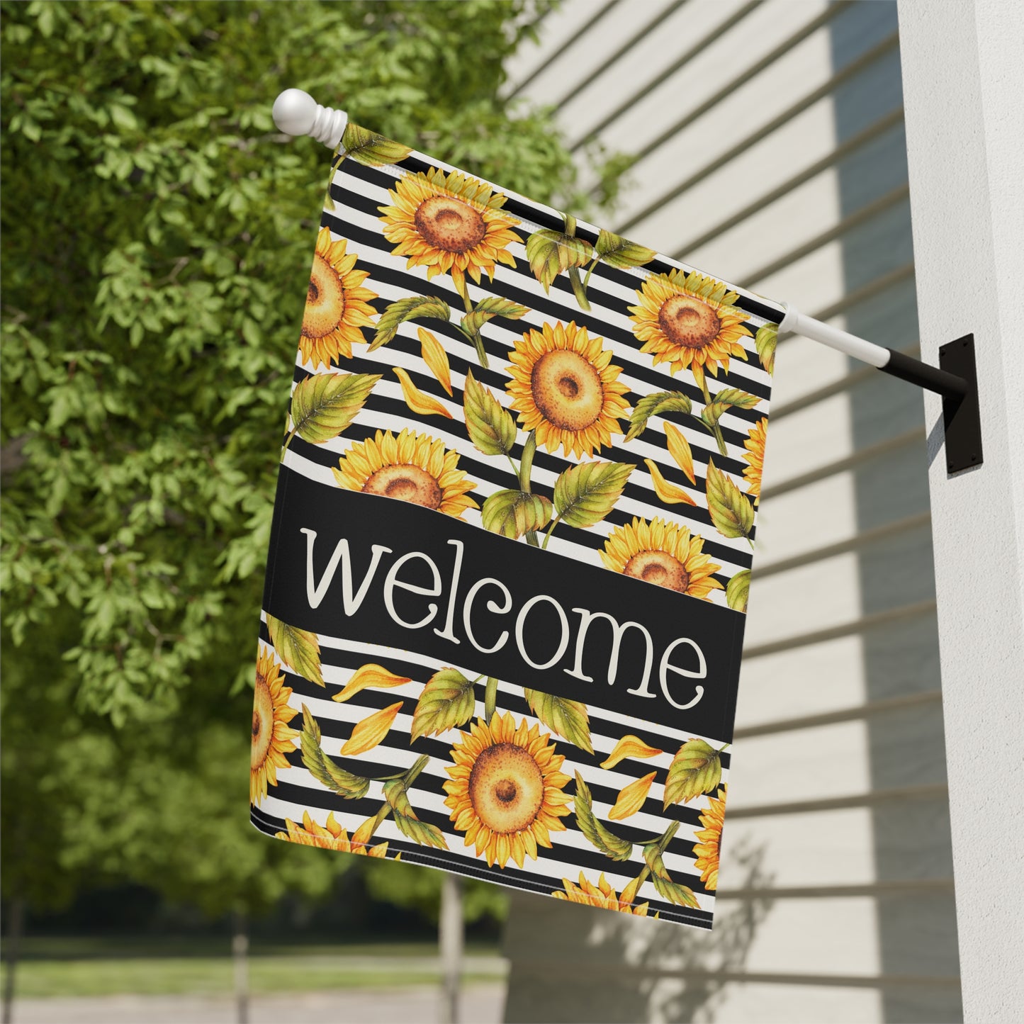 Sunflowers Welcome 2-Sided  Garden & House Flag/Banner