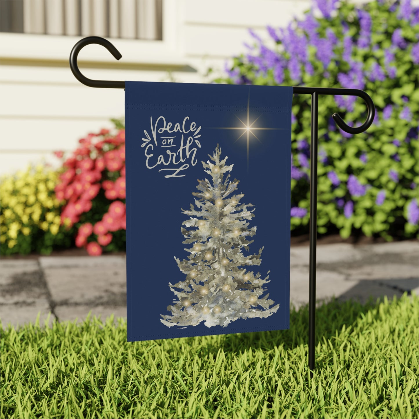 Peace on Earth 2-Sided Garden & House Banner