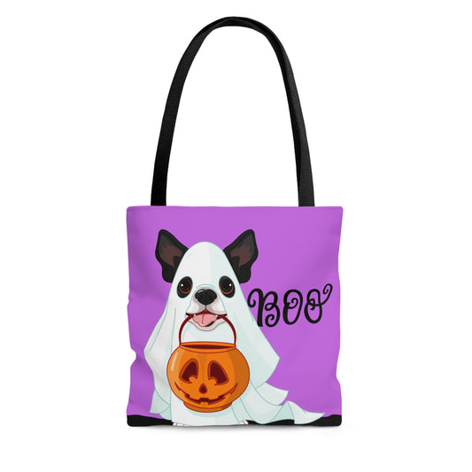 Puppy Ghost Halloween Boo Tote Bag