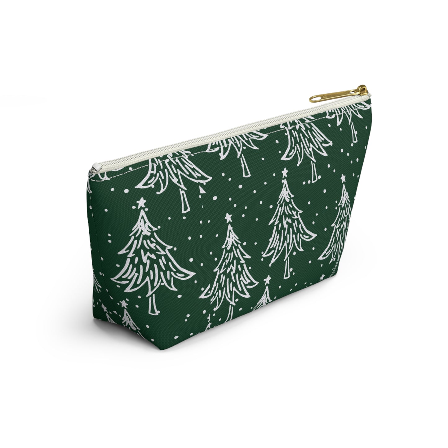 Christmas Trees for All Green Accessory Pouch w T-bottom