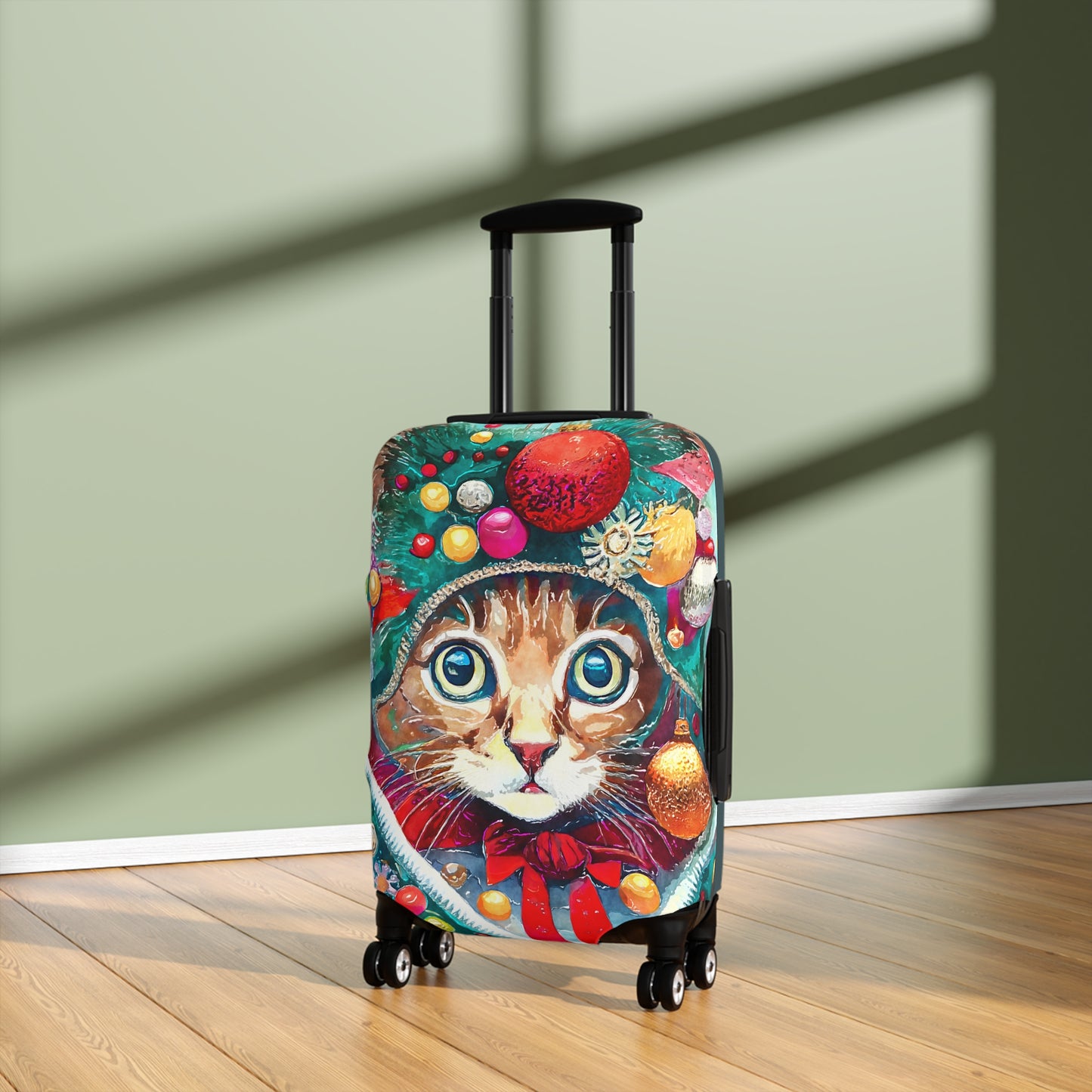 Ornament Cat Christmas Art Luggage Cover