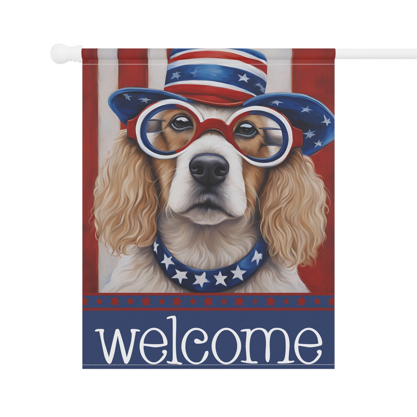 Liberty Dag Welcome 2-Sided Garden & House Flag/Banner