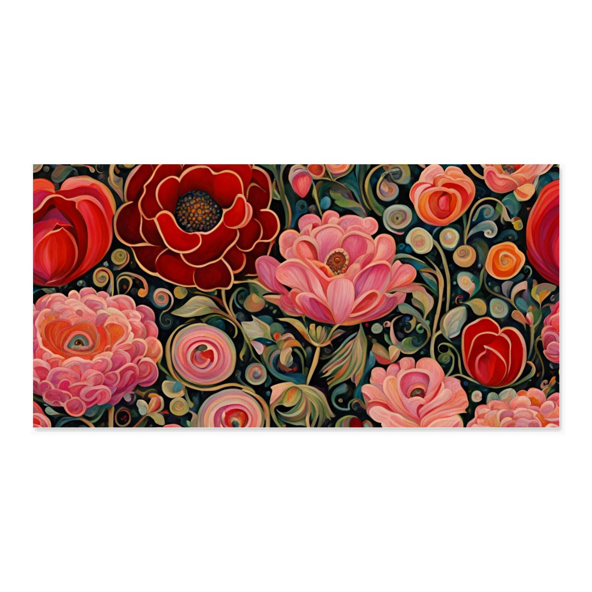 60" x 30" Printed Canvas Fabric Wall Art - No Frame (Made in USA)