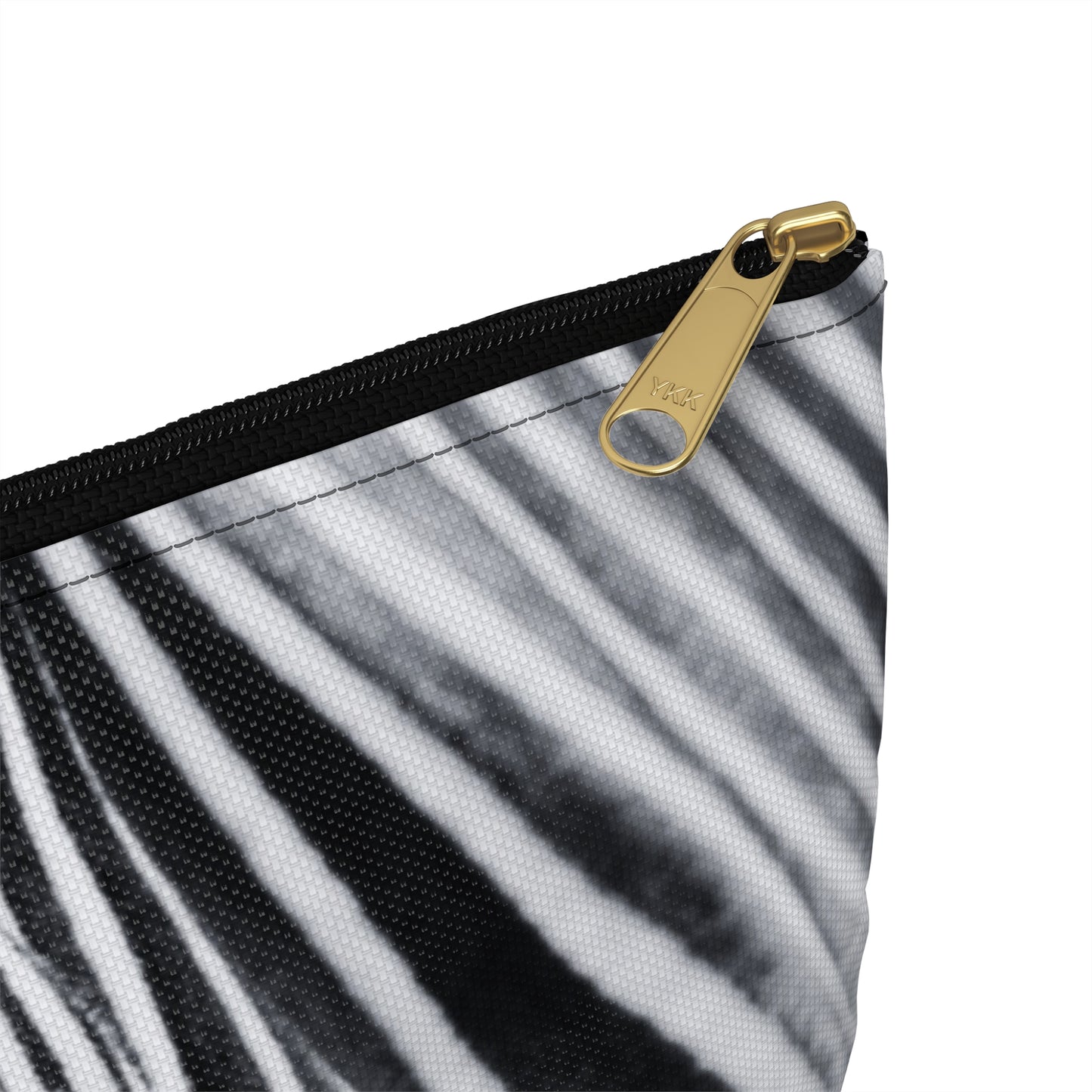 Zebra Closeup Black & White Journal Pencil Makeup Zipper Accessory Pouch