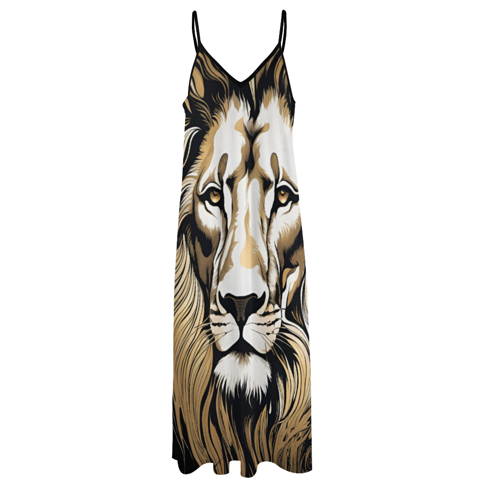 Lion Women's Summer Fashion Maxi Slip Dress