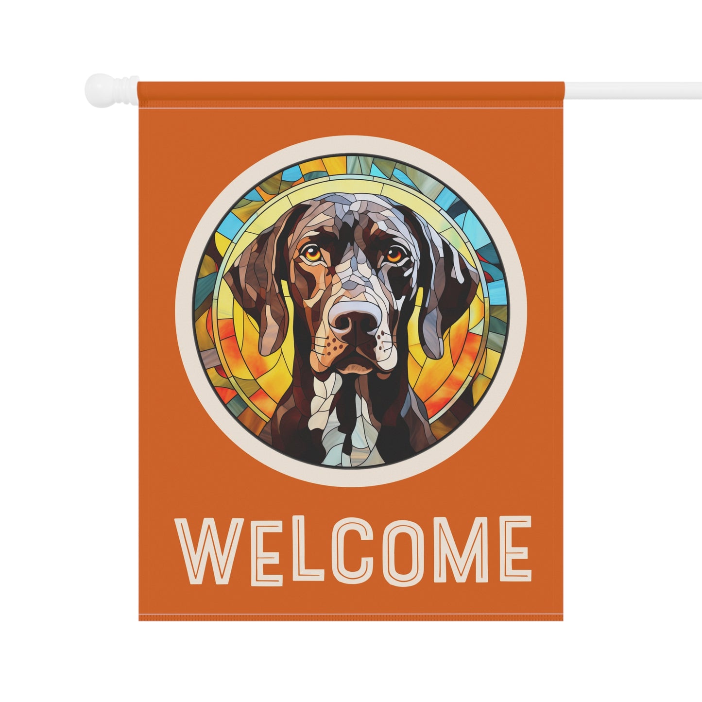 German Shorthaired Pointer Welcome 2-Sided Garden & House Flag/Banner