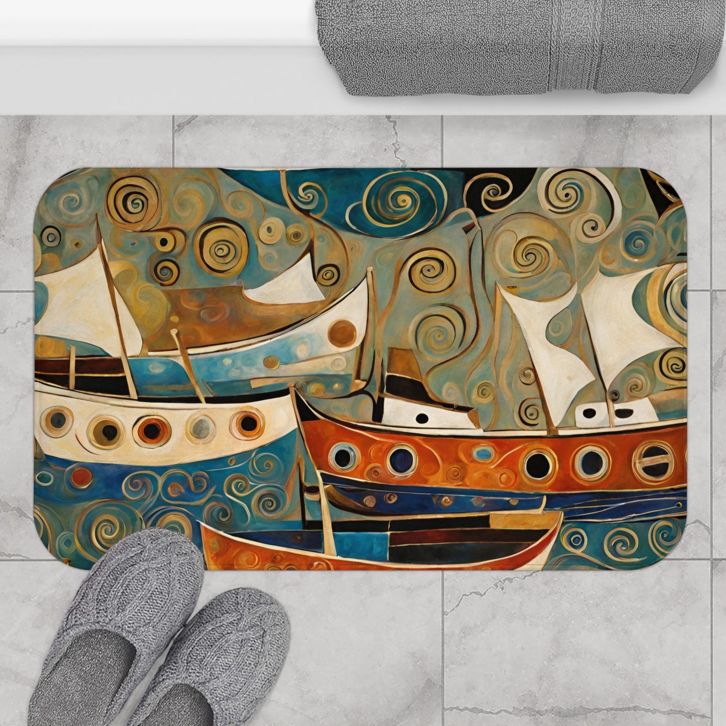 The Harbor Microfiber Bath Mat