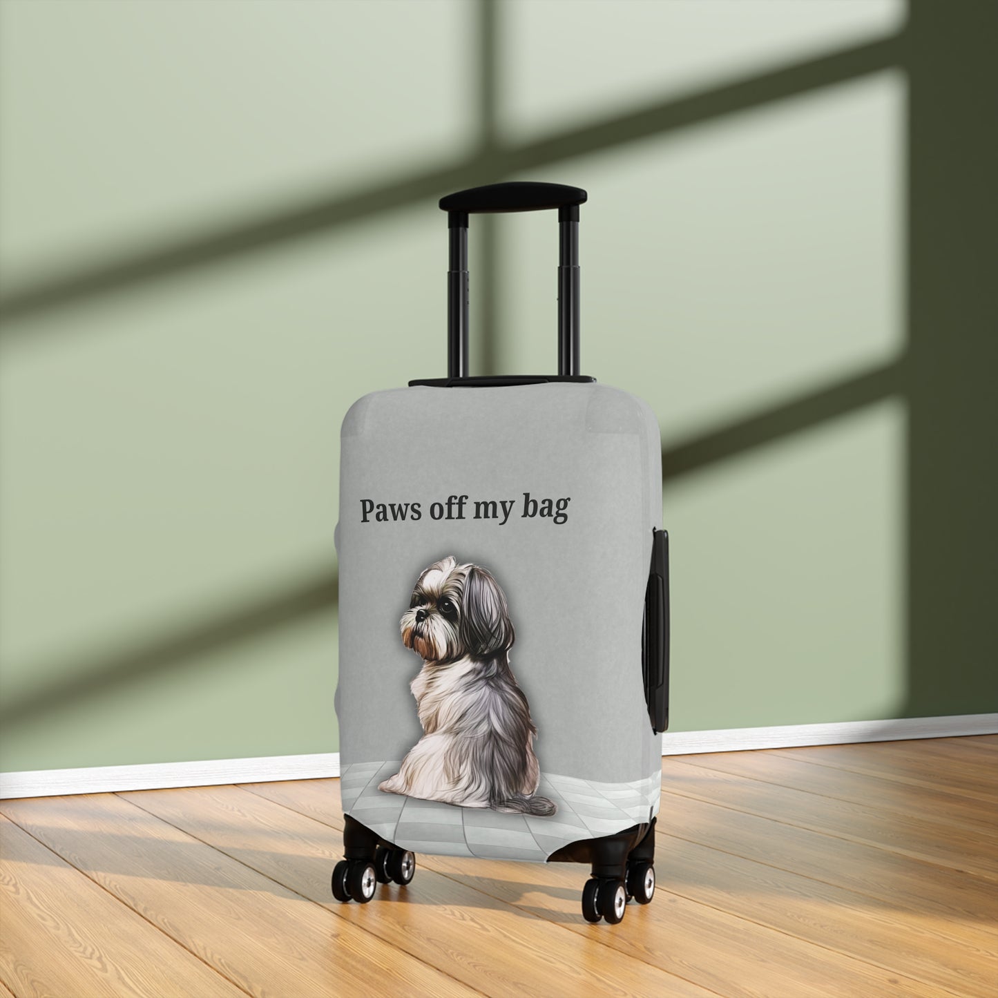 Shih Tzu Paws Off My Bag Luggage Cover