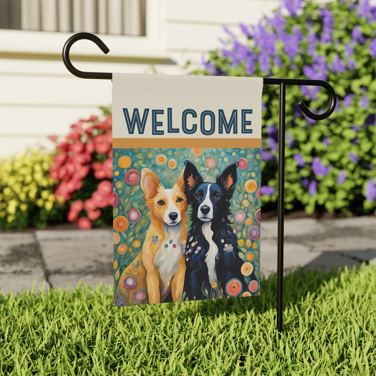 Pete & Doug Welcome 2-Sided Garden & House Flag/Banner