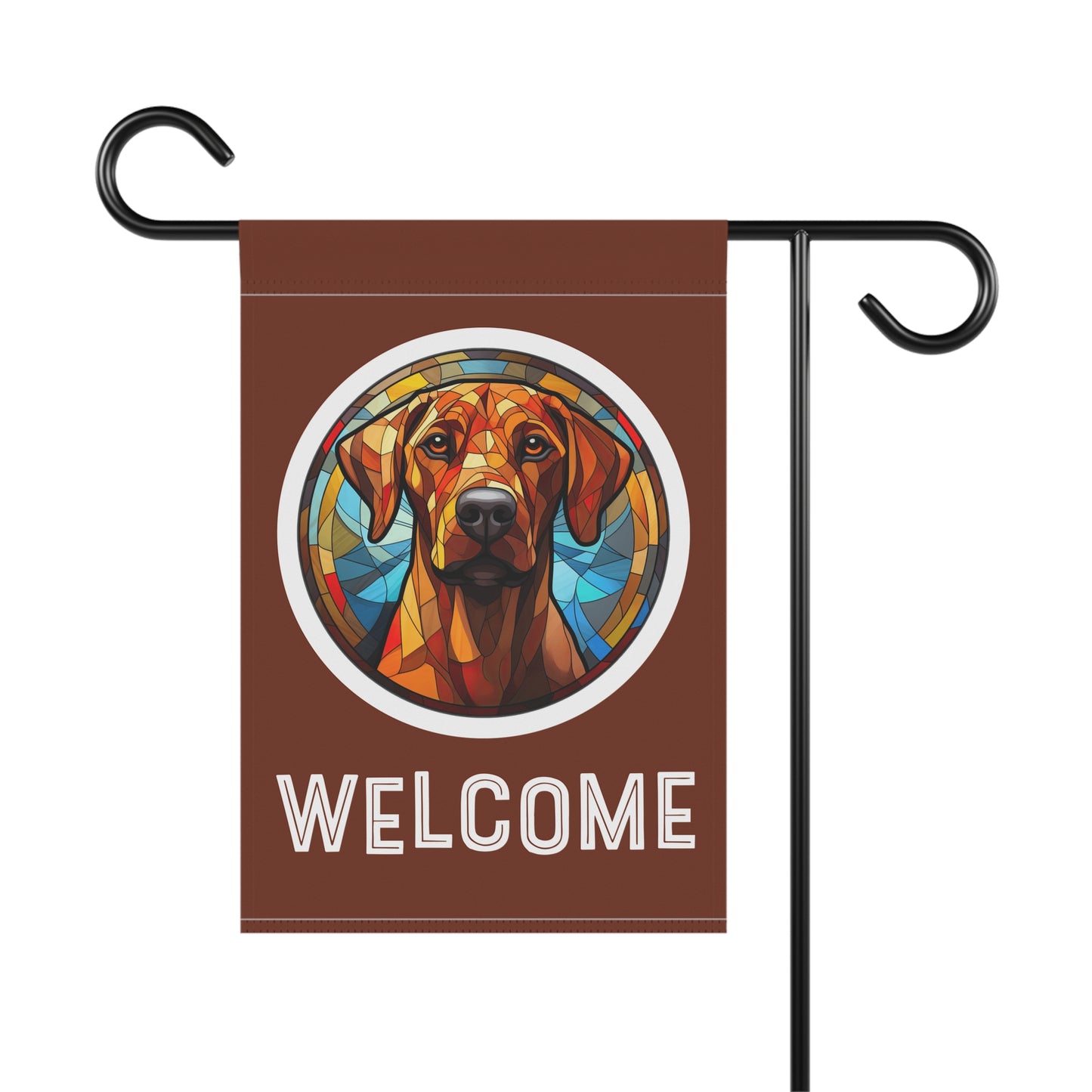 Rhodesian Ridgeback Welcome 2-Sided Garden & House Flag/Banner