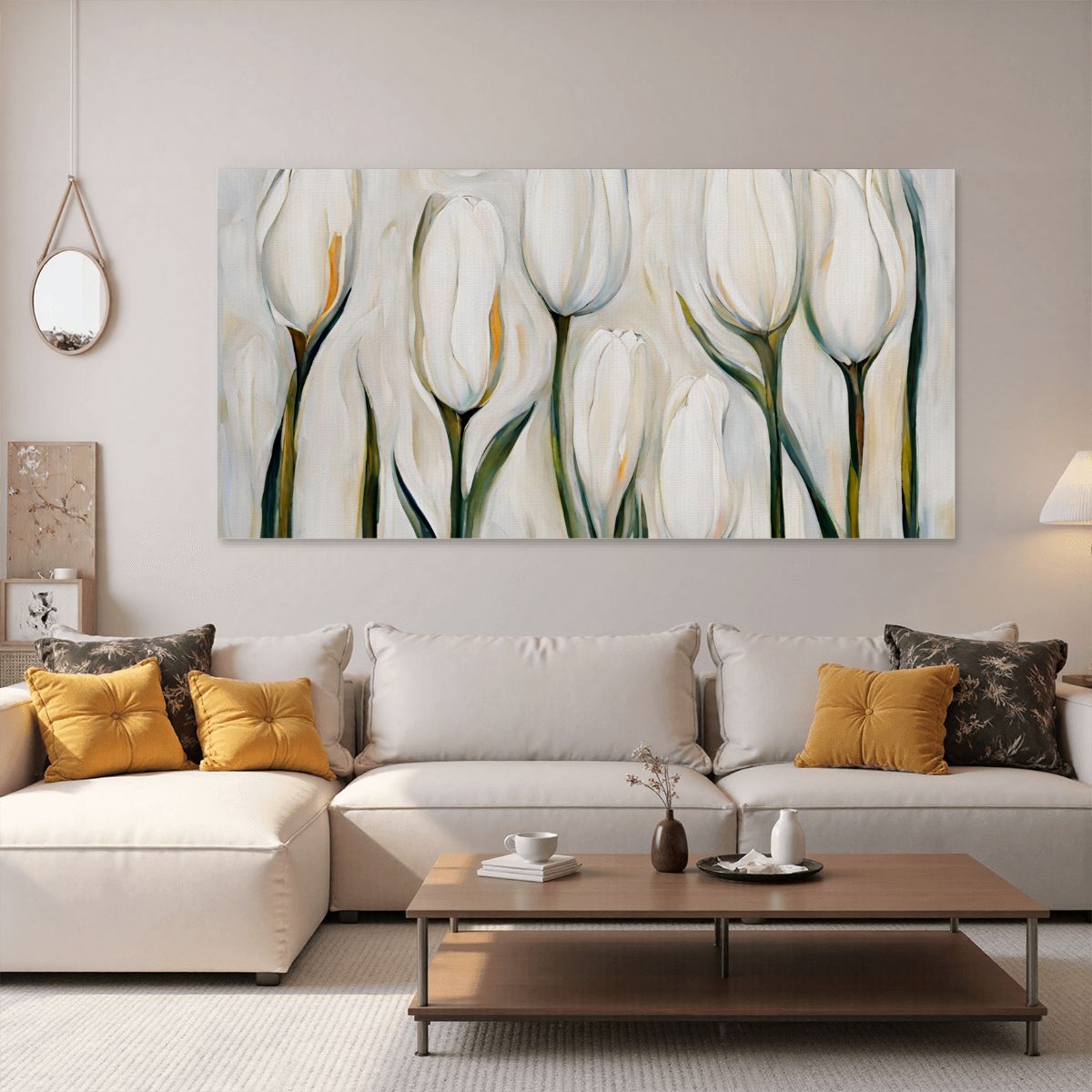 60" x 30" Printed Canvas Fabric Wall Art - No Frame (Made in USA)