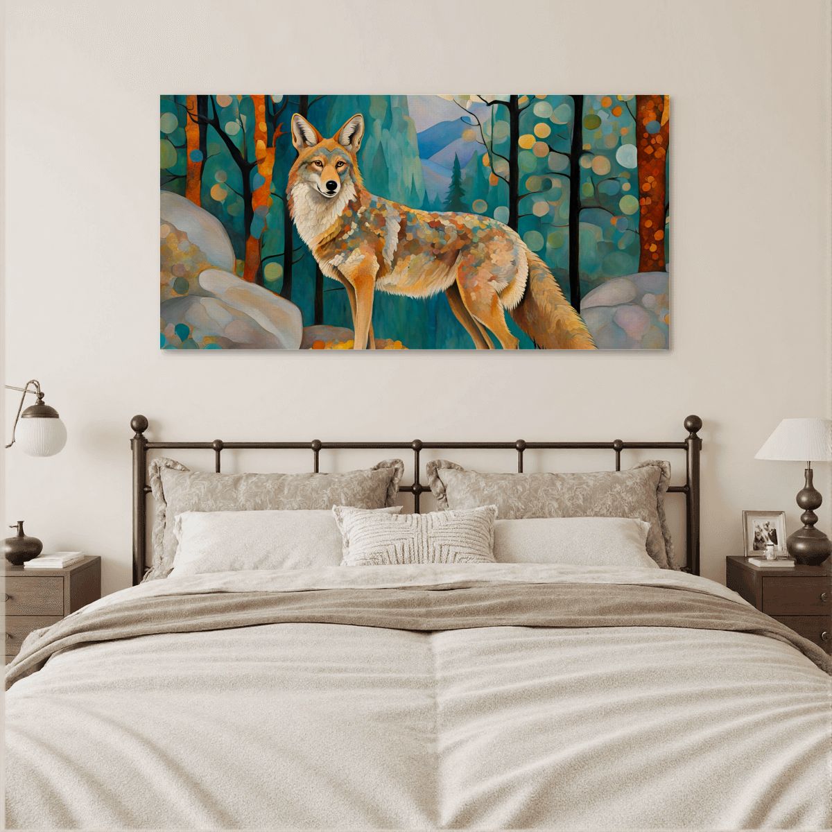 60" x 30" Printed Canvas Fabric Wall Art - No Frame (Made in USA)