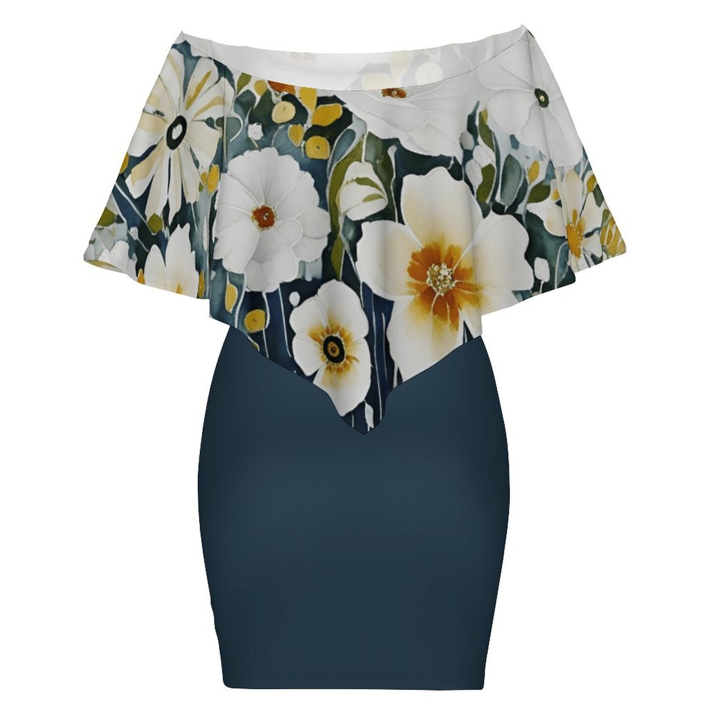 Tiffany  Women's Off-shoulder Shawl Dress