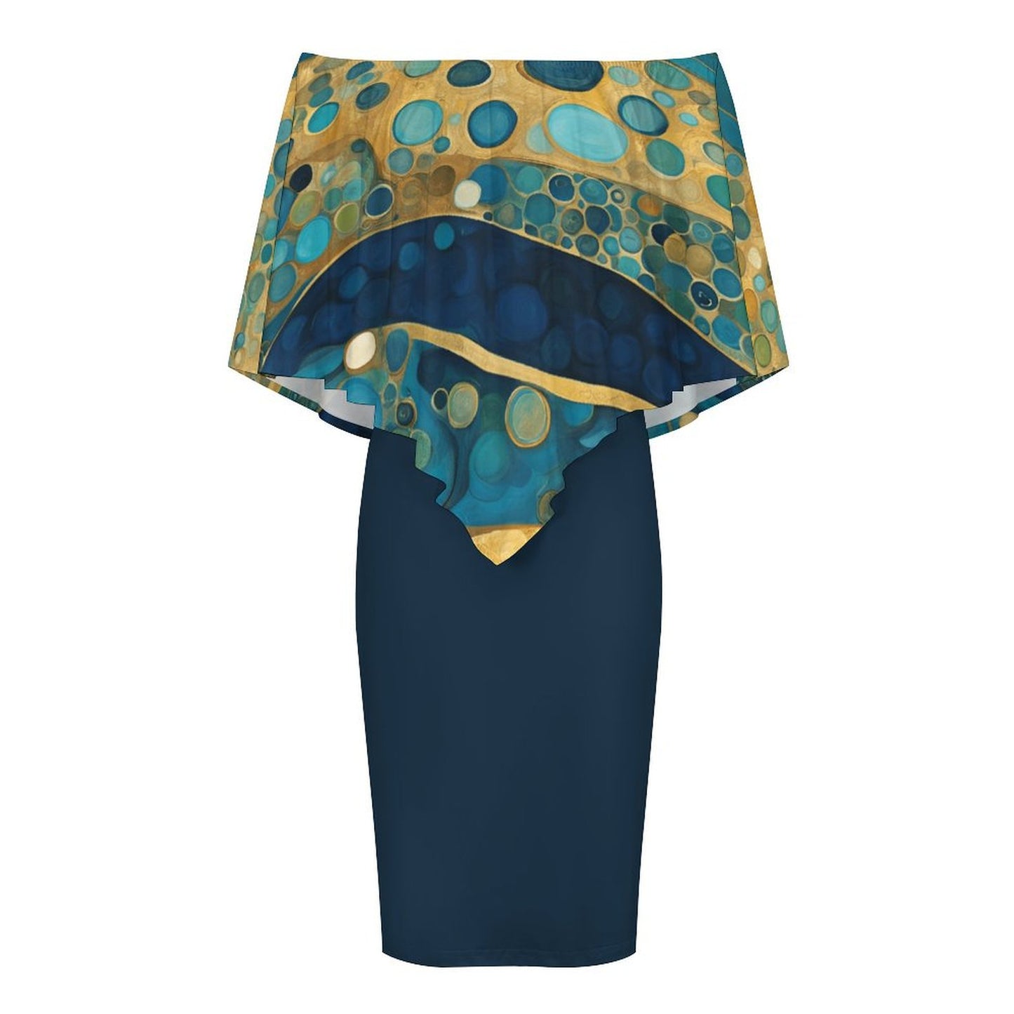 Ocean Women's Off-shoulder Shawl Dress