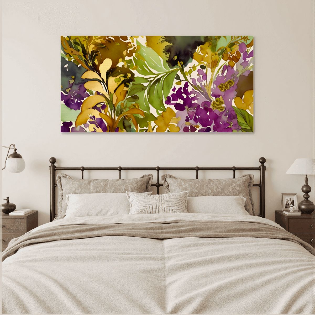 60" x 30" Printed Canvas Fabric Wall Art - No Frame (Made in USA)