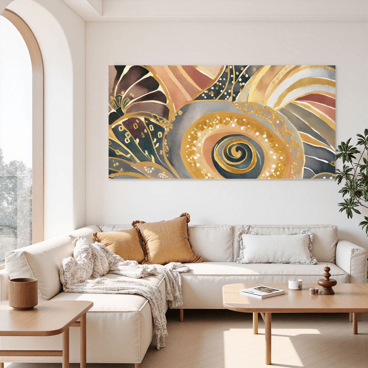 60" x 30" Printed Canvas Fabric Wall Art - No Frame (Made in USA)