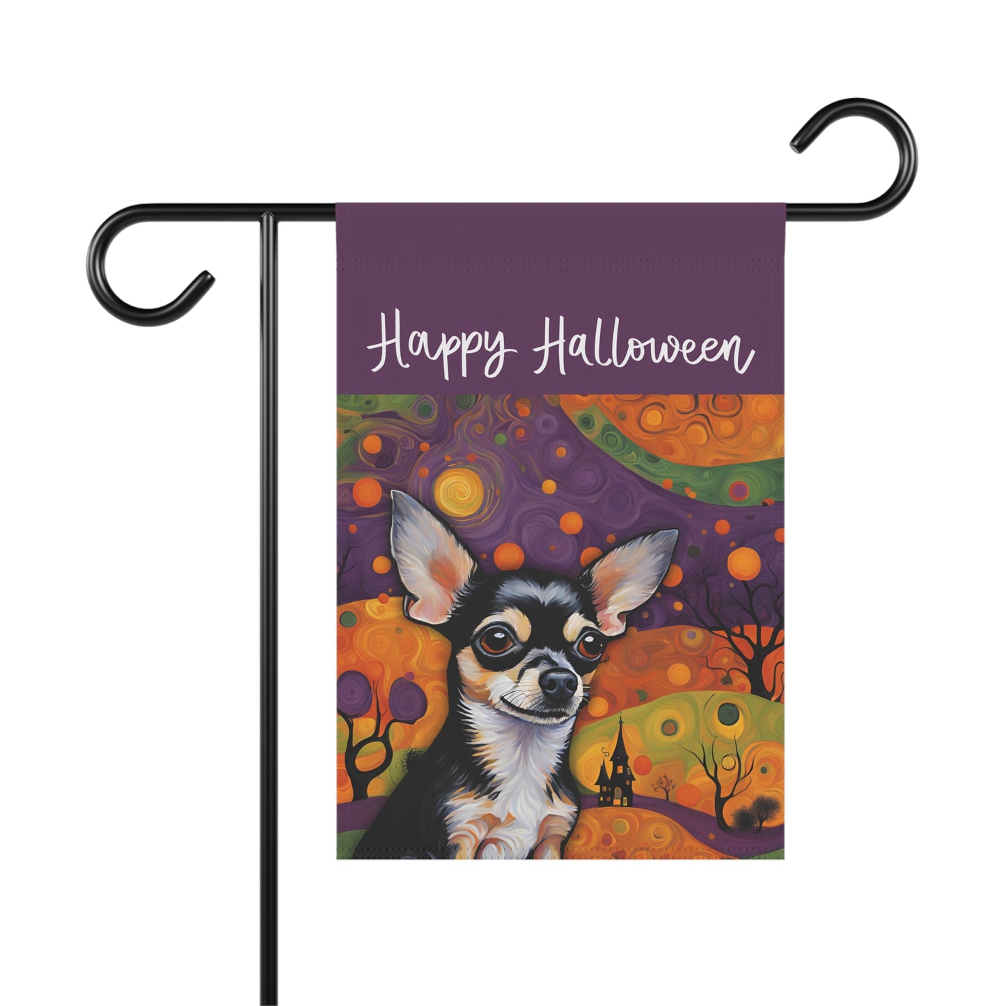 Chihuahua Happy Halloween 2-Sided Garden & House Flag/Banner