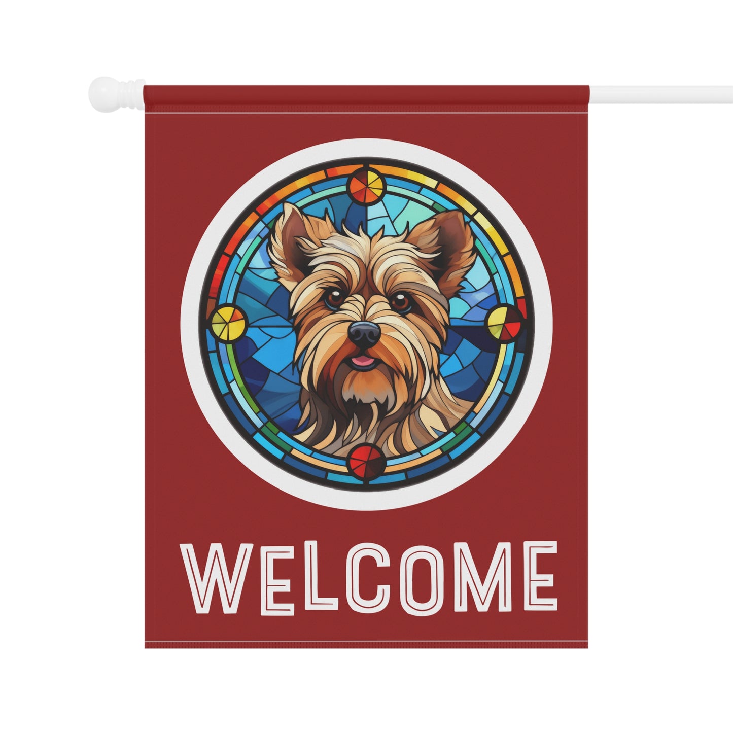 Yorkshire Terrier Welcome 2-Sided Garden & House Flag/Banner