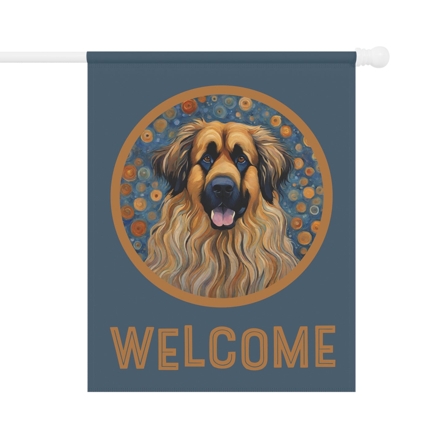 Leonberger Welcome 2-Sided Garden & House Flag/Banner