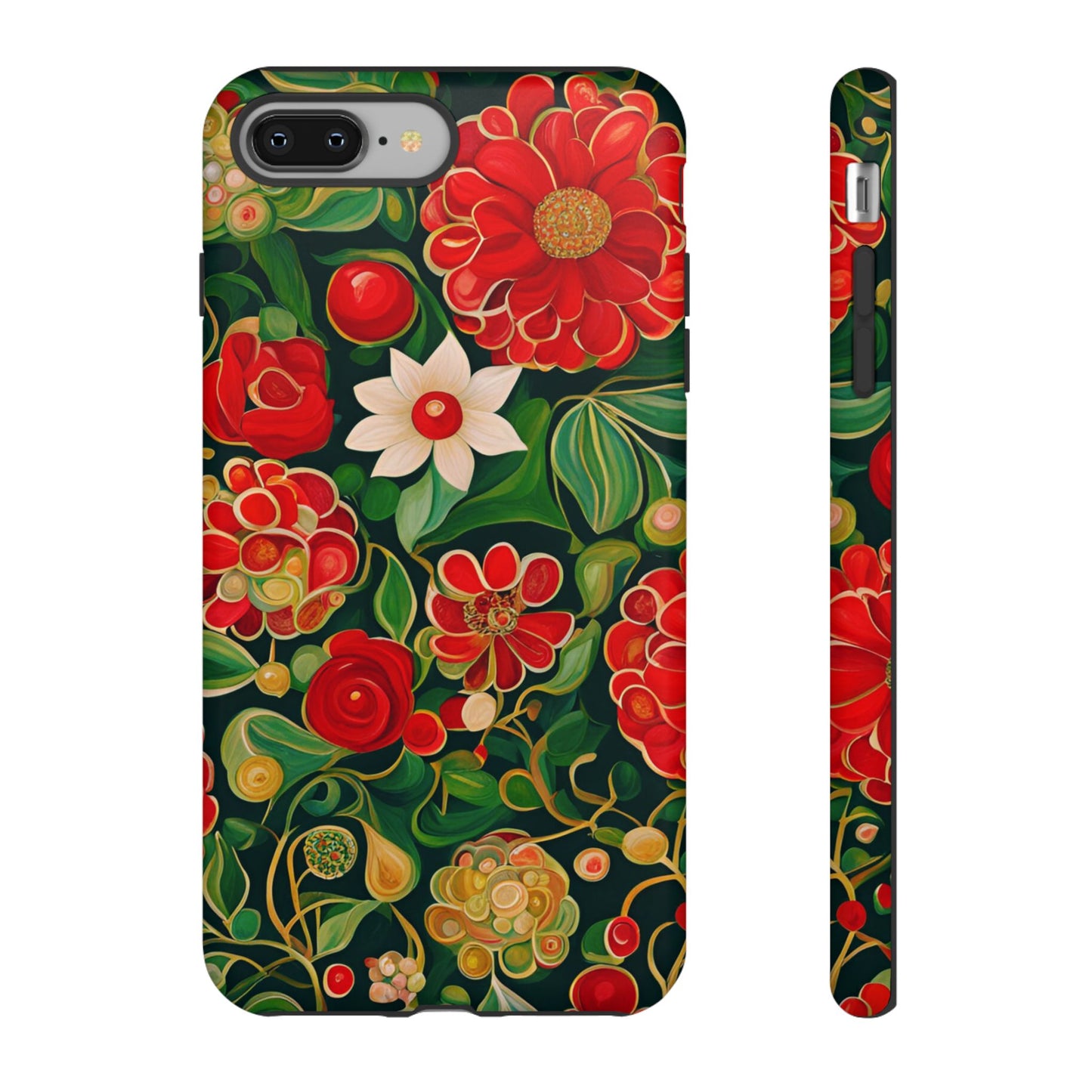 December Flowers iPhone Samsung Galaxy Google Pixel Tough Cases