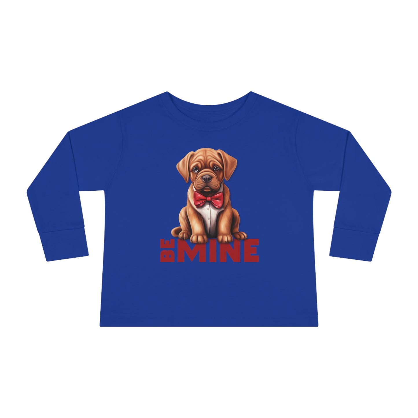 Be Mine Dog Toddler Long Sleeve Tee
