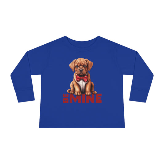 Be Mine Dog Toddler Long Sleeve Tee
