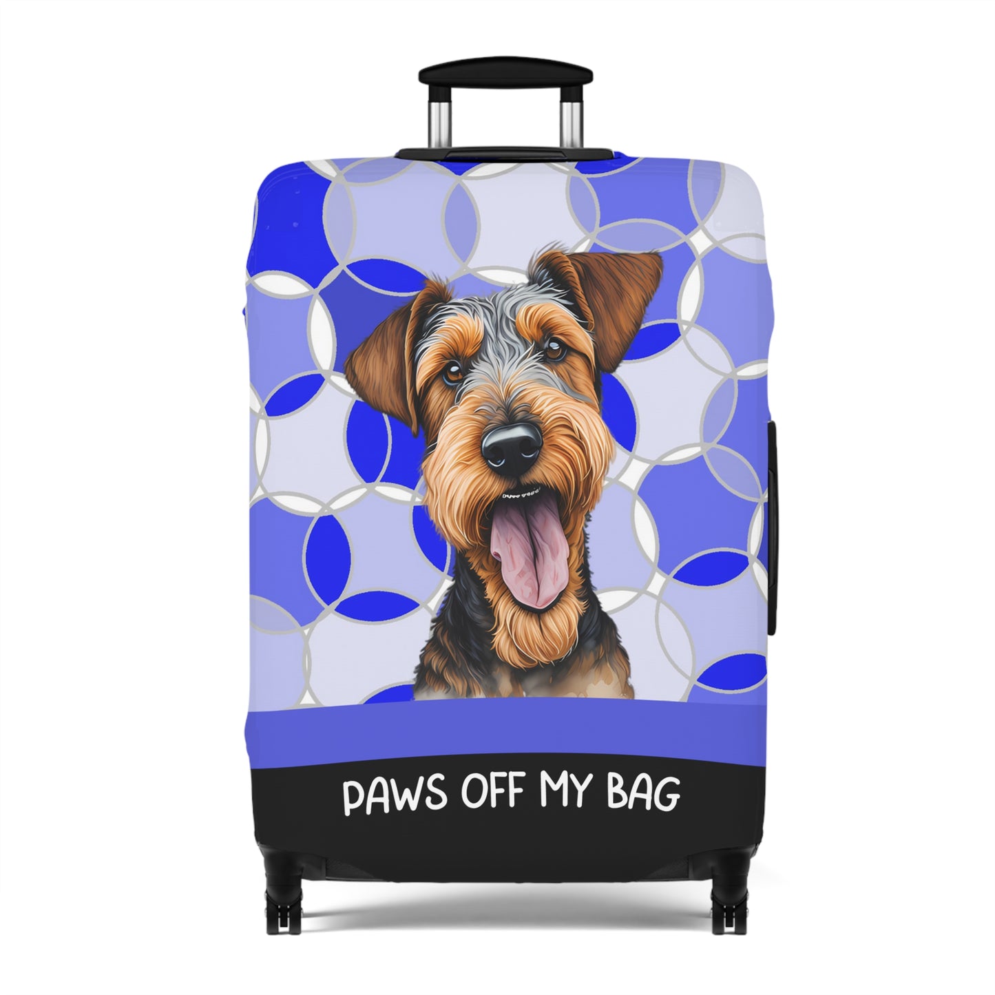 Airedale Terrier Paws Off My Bag Luggage Cover