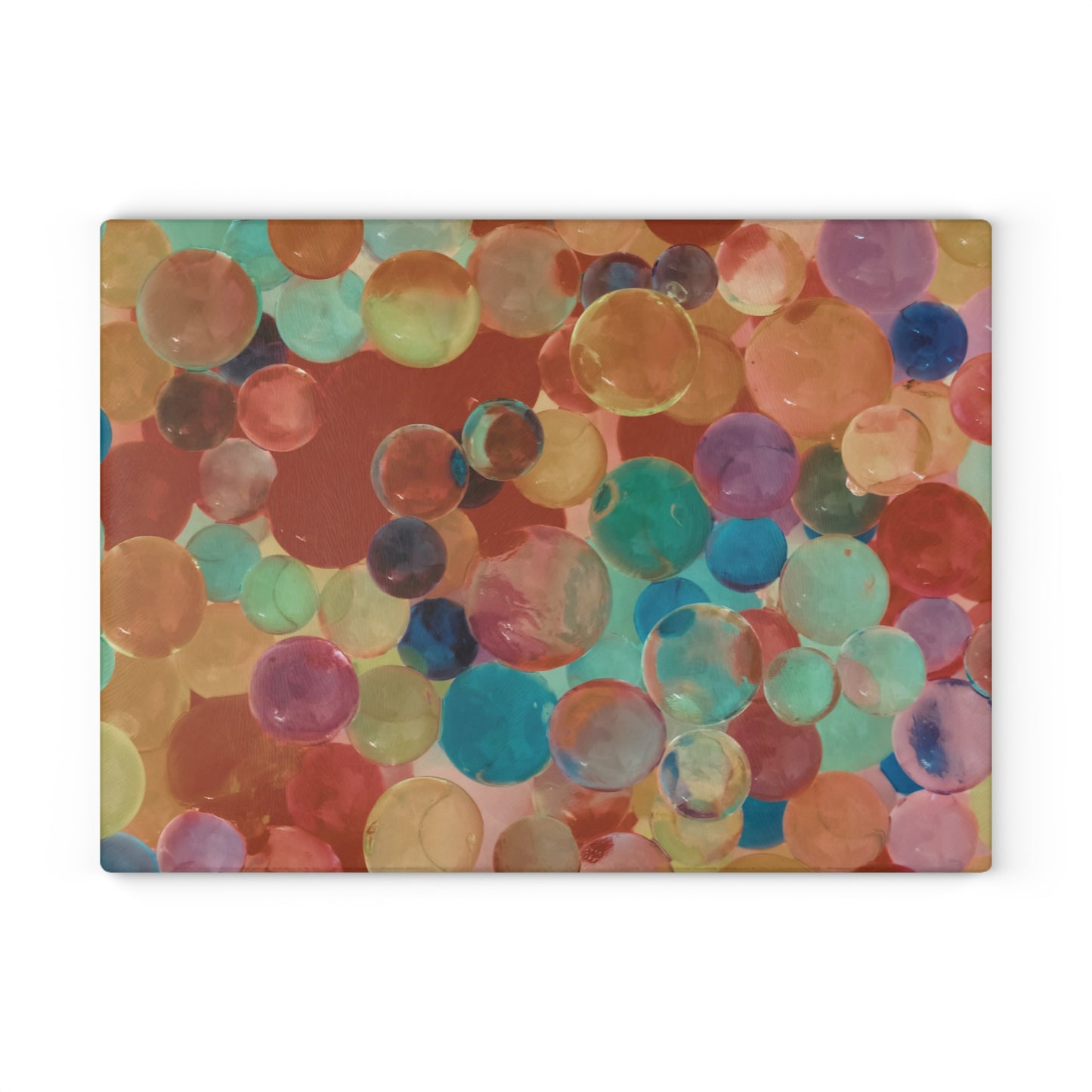 Hortense Abstract Tempered Glass Cutting Board