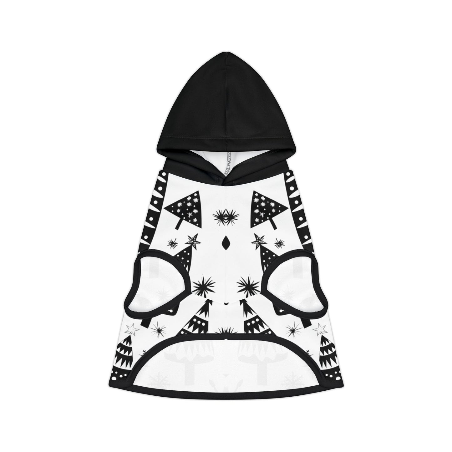 B&W Christmas Pet Hoodie