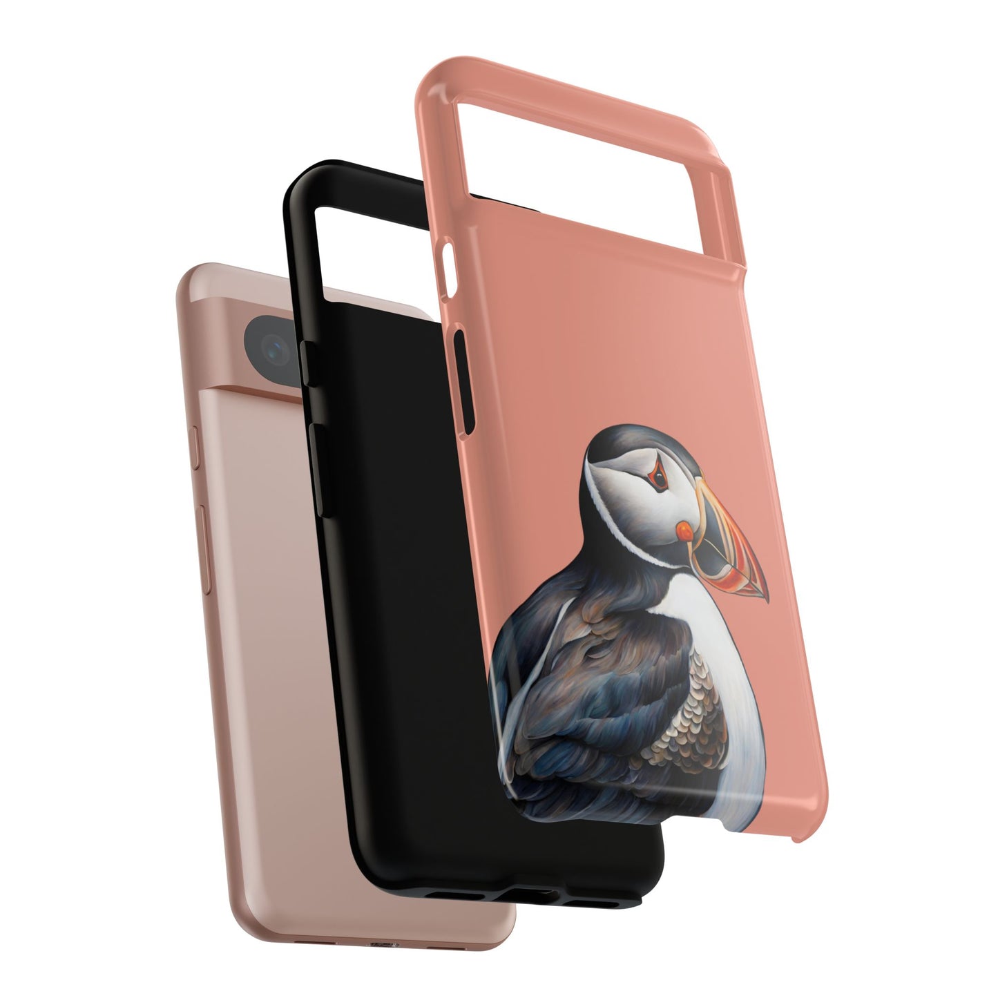 Puffin Wildlife iPhone Samsung Galaxy Google Pixel Tough Cases