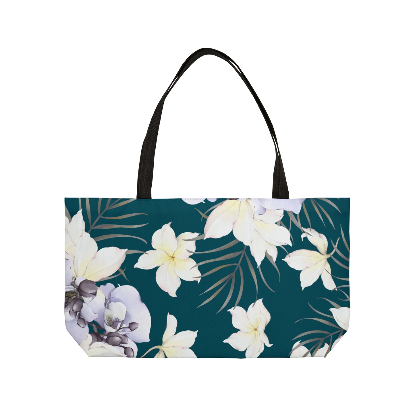 Orchid & Plumeria Weekender Tote Bag