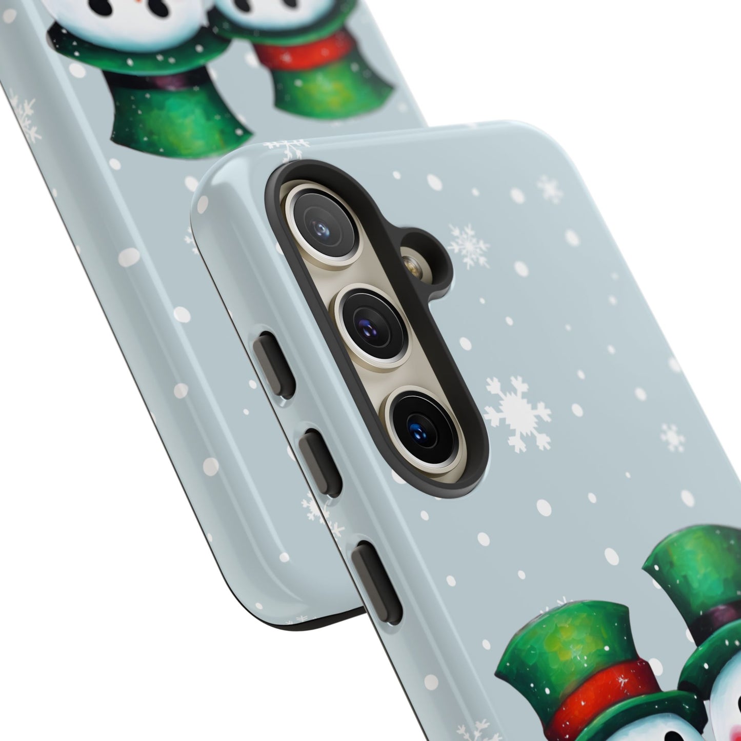 Snowman Couple iPhone Samsung Galaxy Google Pixel Tough Cases