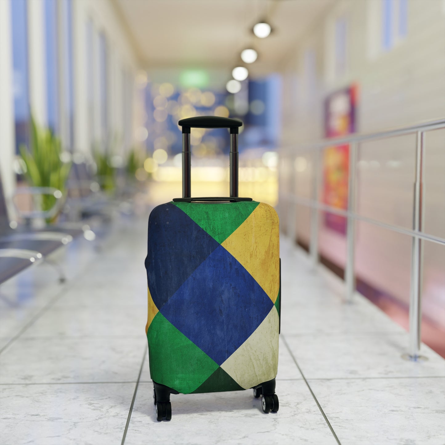 Brasil Plaid Luggage Cover