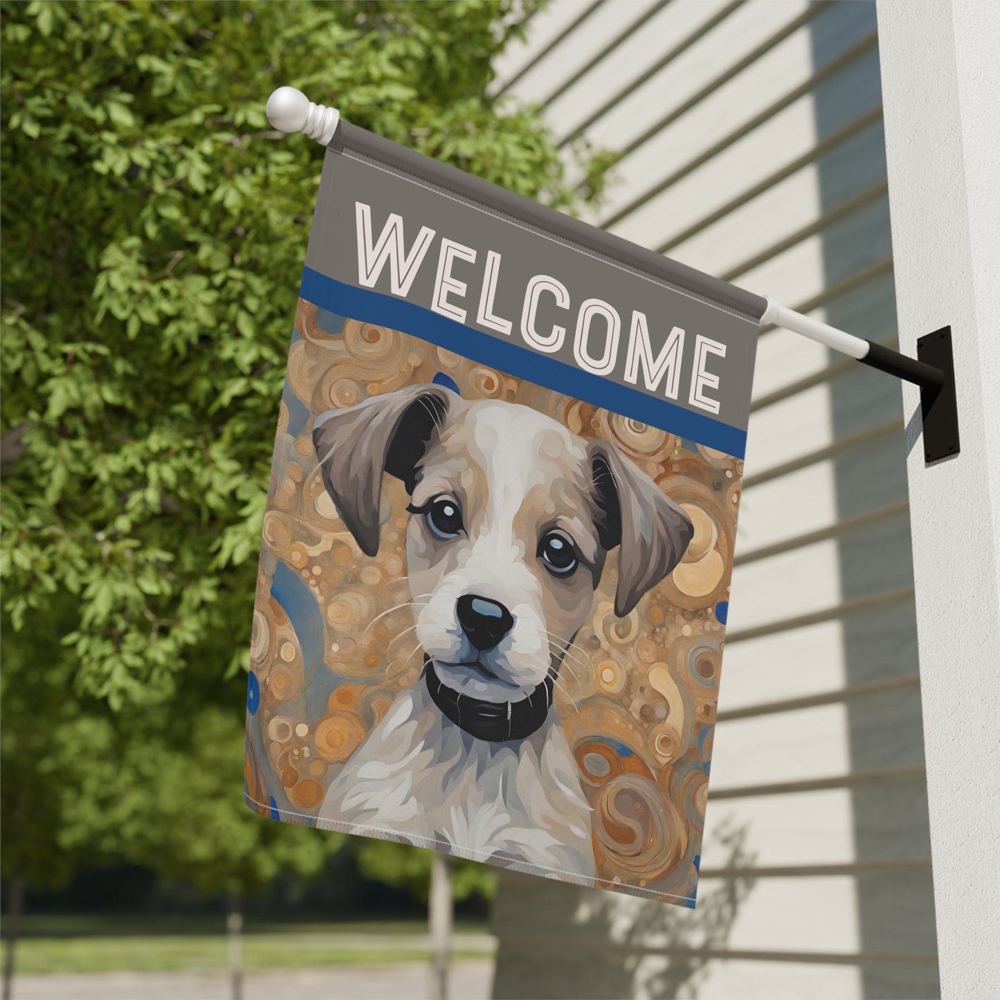 Phillip Welcome 2-Sided Garden & House Flag/Banner