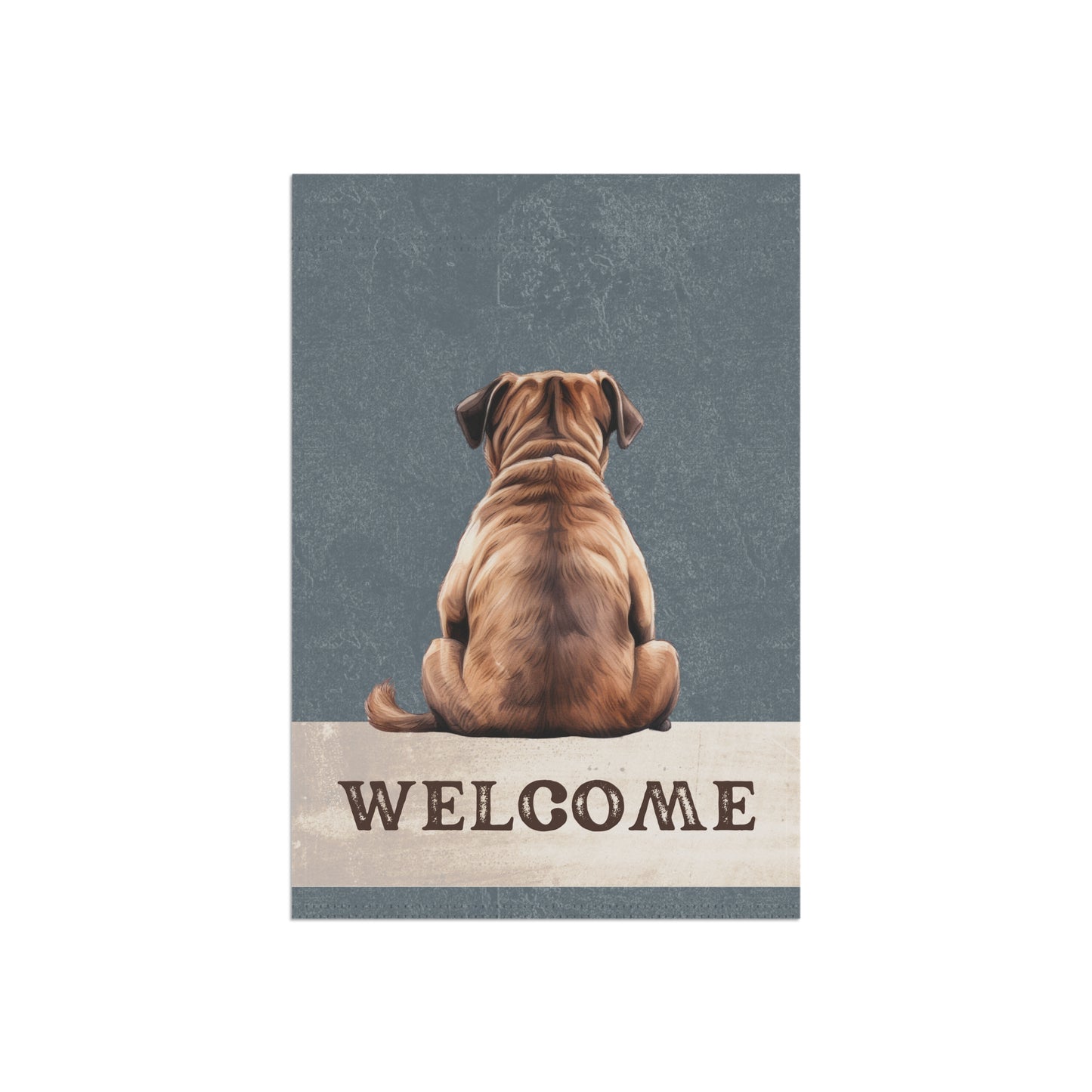 Pug Welcome 2-Sided Garden & House Flag/Banner