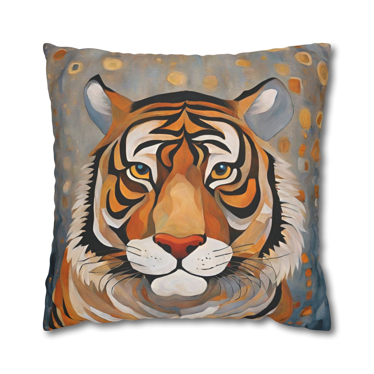 The Tiger Wildlife Square Poly Canvas Pillowcase