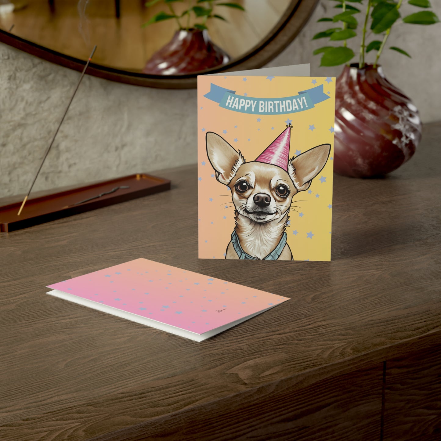 Chihuahua Happy Birthday 5 x 7 Greeting Cards (10 pack)