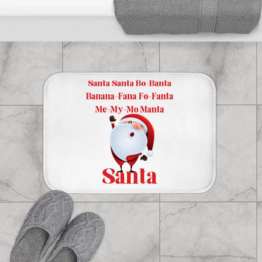 Santa Name Game Microfiber Bath Mat