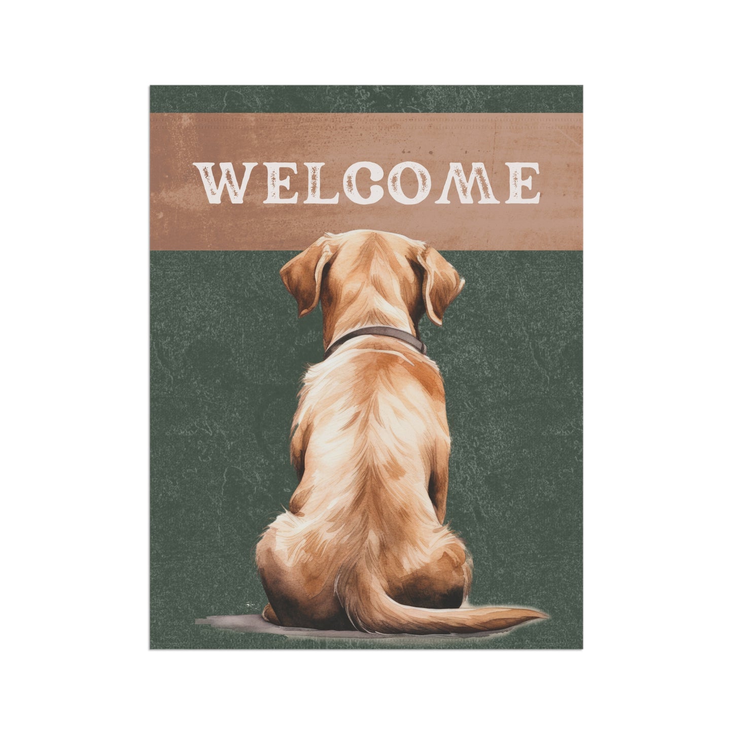 Labrador Welcome 2-Sided Garden & House Flag/Banner