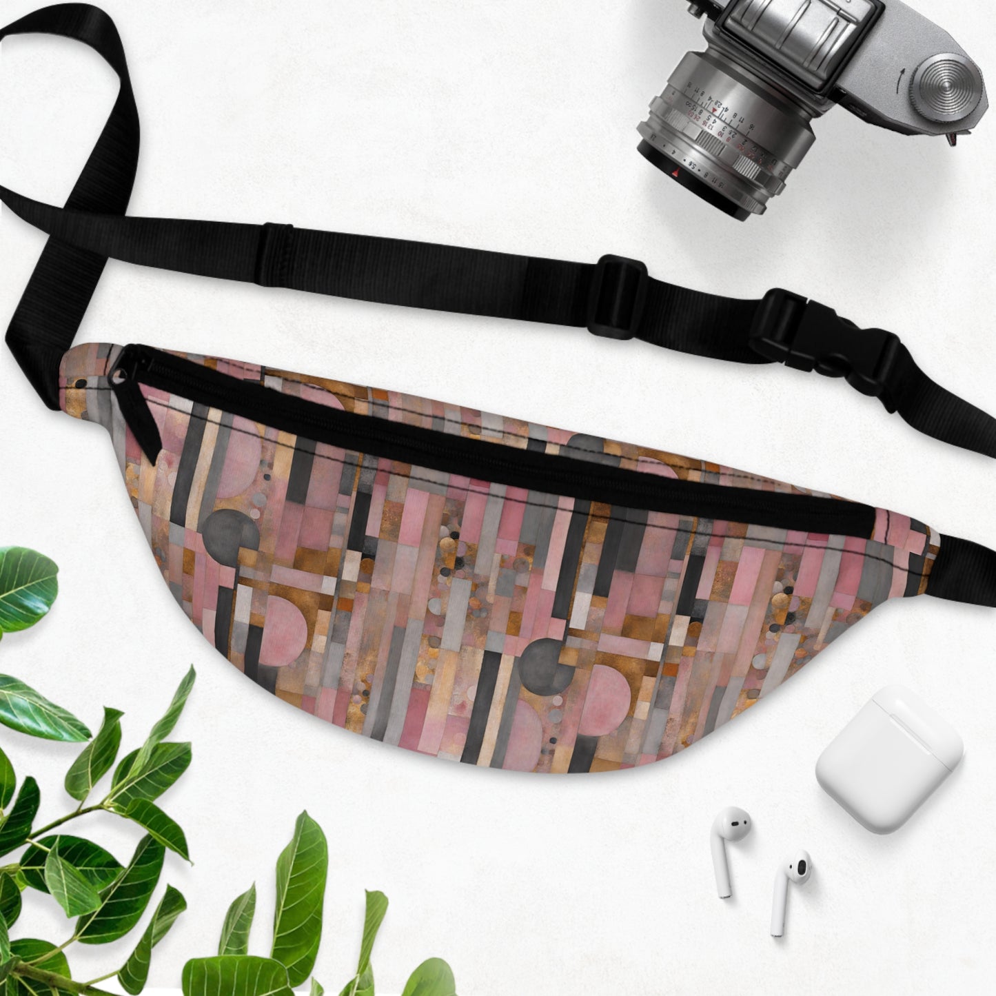 Pinked Abstract Fanny Pack