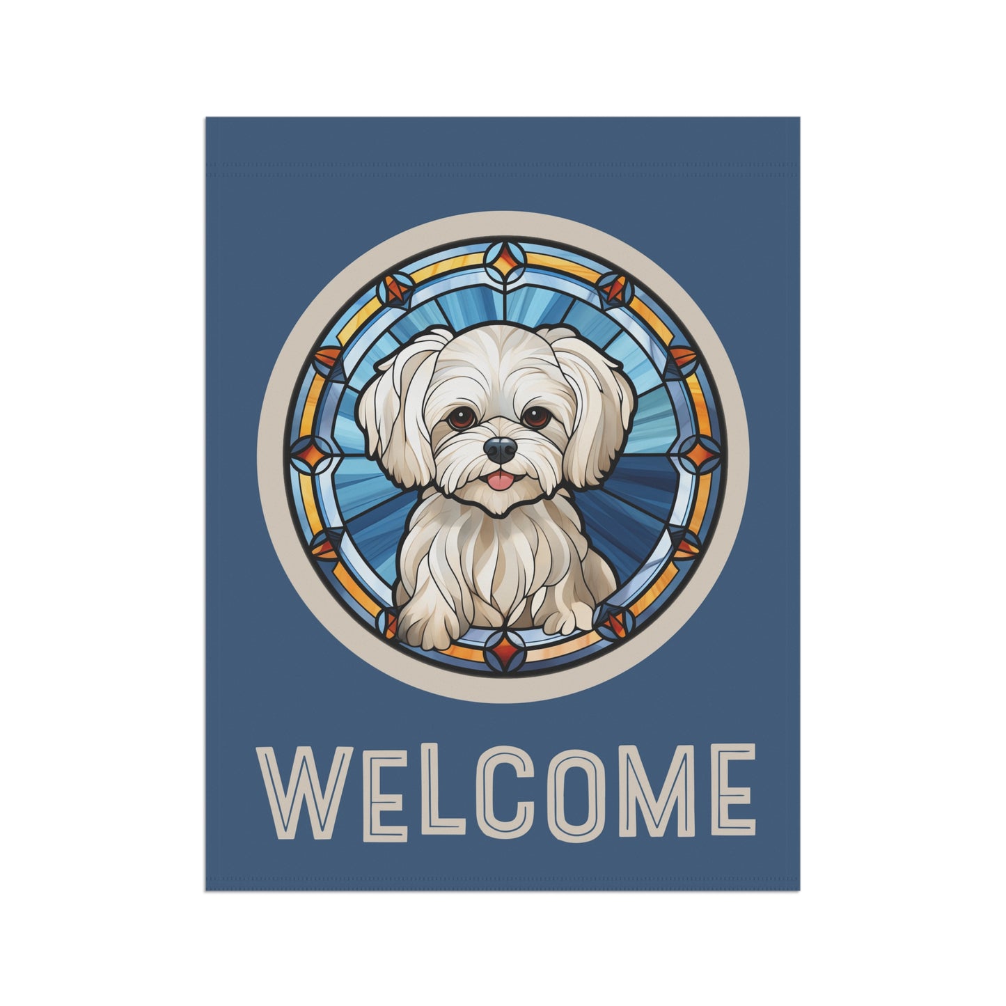 Maltese Welcome 2-Sided Garden & House Flag/Banner