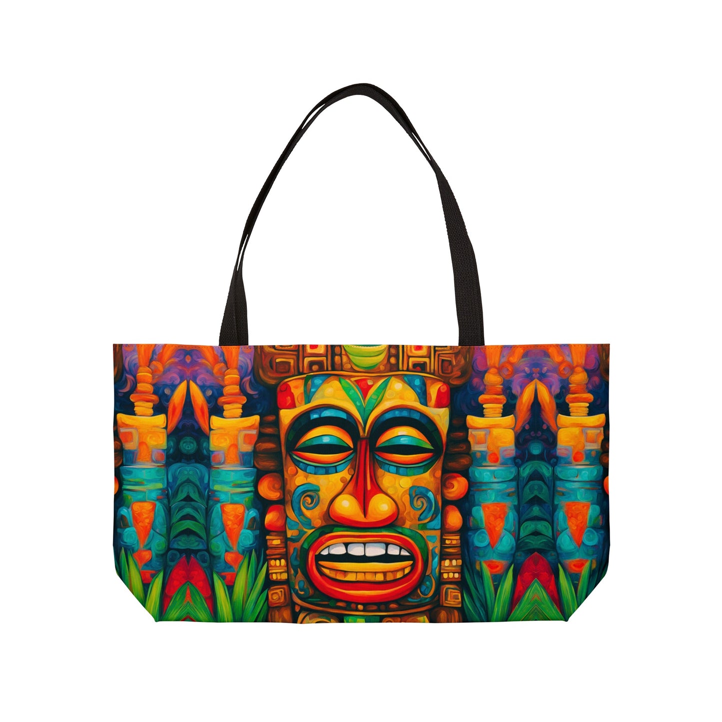 Happy Tiki Weekender Tote Bag