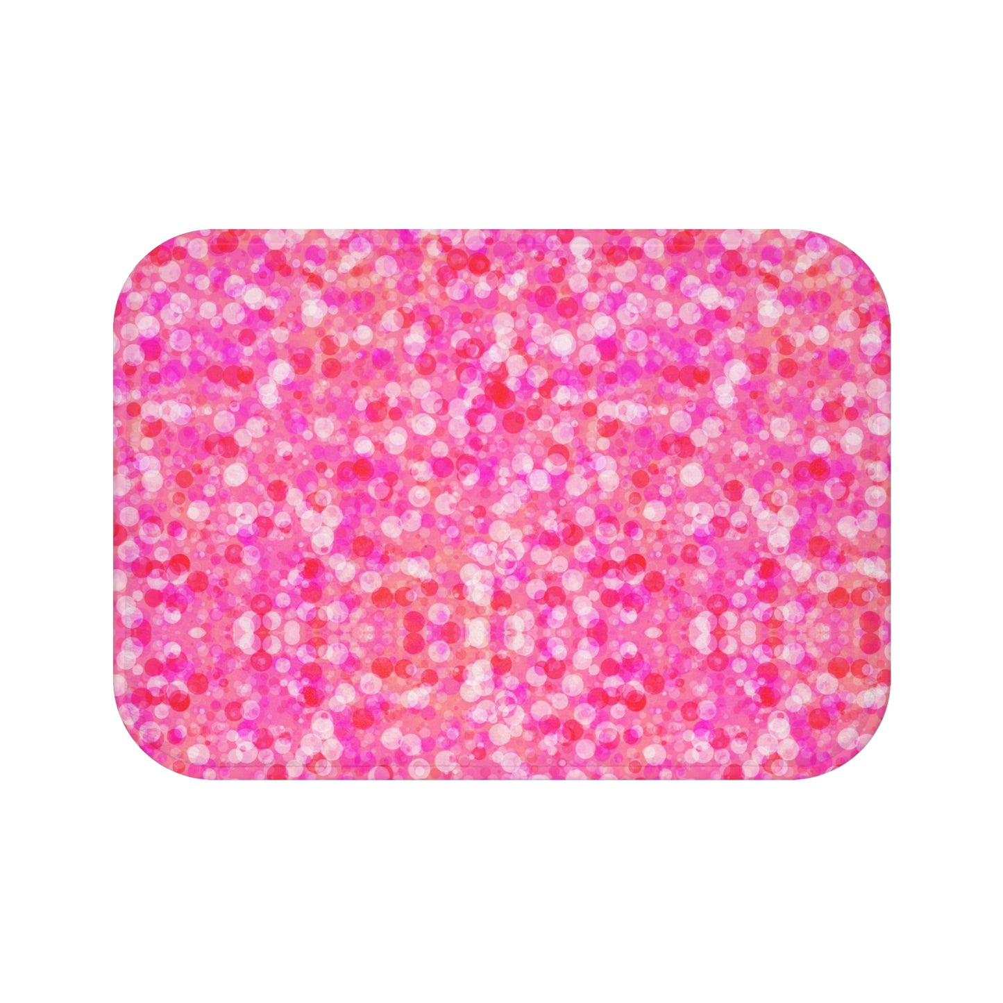 Poppin Pink Microfiber Bath Mat