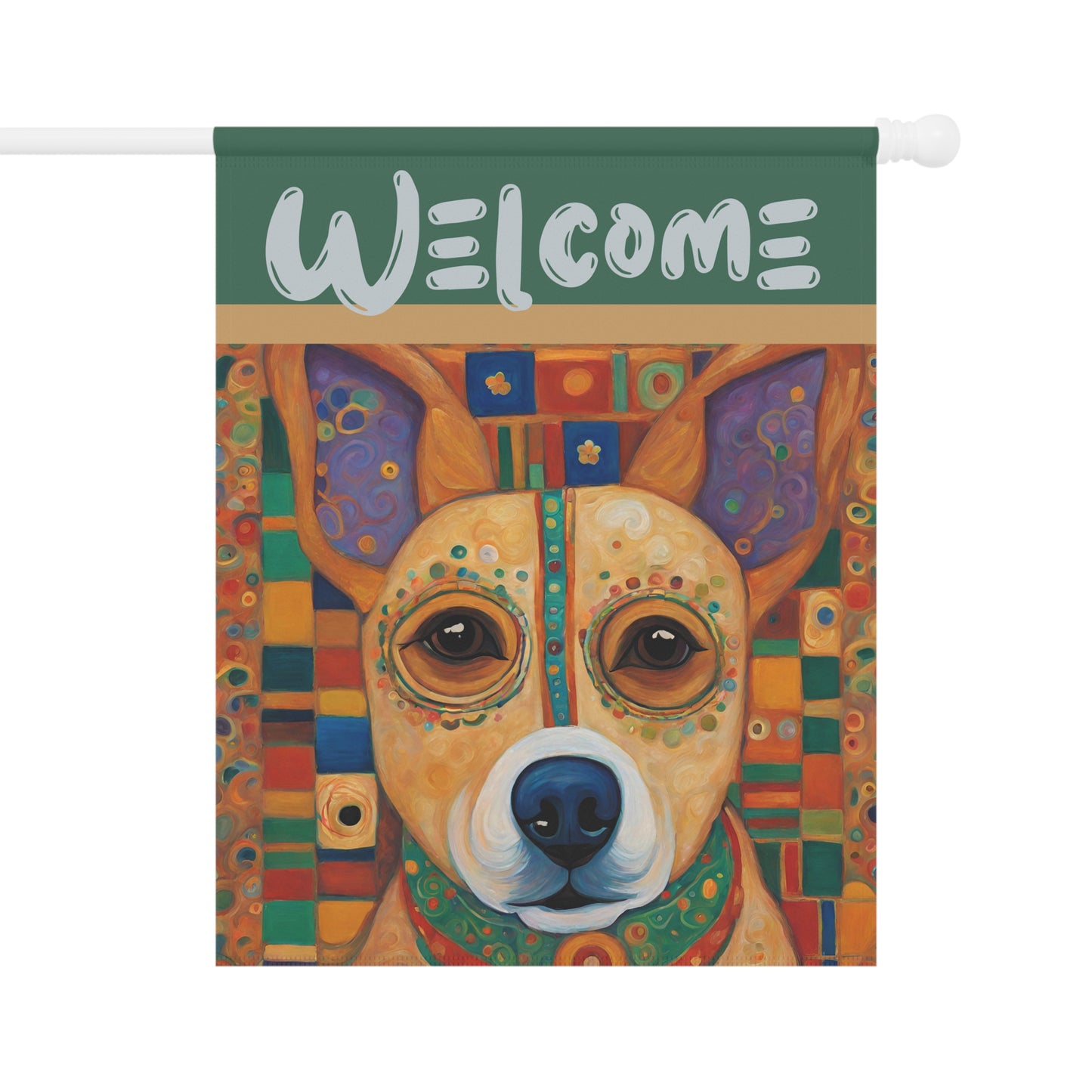 Chuy Welcome 2-Sided Garden & House Flag/Banner